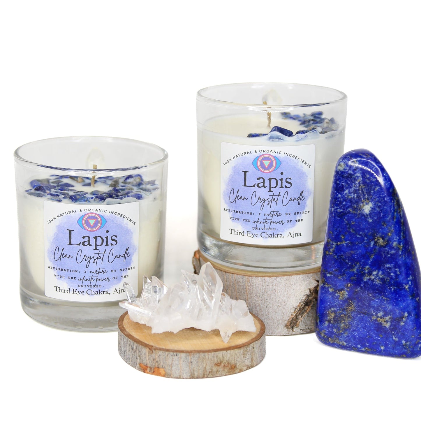 Lapis Lazuli Chakra Candle — Intuition & Truth, Third Eye Chakra