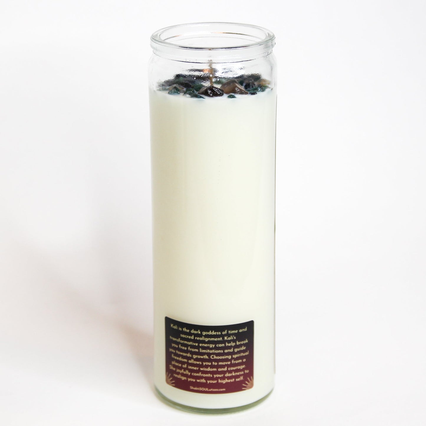 Kali Crystal Altar Candle — Fierce Transformation, 168-Hour Burn