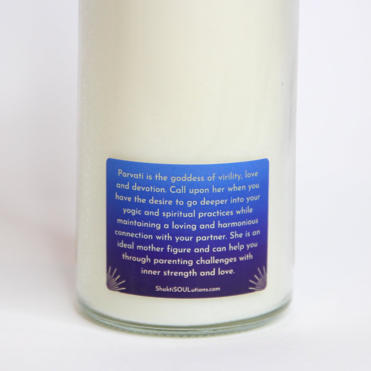 Parvati Crystal Altar Candle — Love & Devotion, 168-Hour Burn