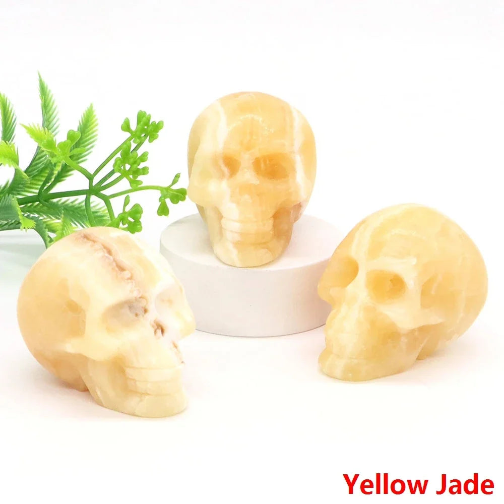 Crystal Skulls — Carved Gemstone Memento Mori for Your Altar