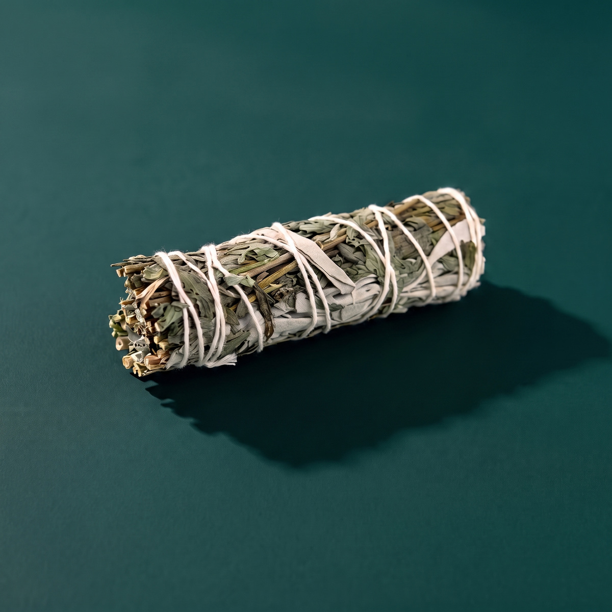 Mugwort & Organic White Sage Smudge Stick — Dream Work (4 in.) – botanical detail
