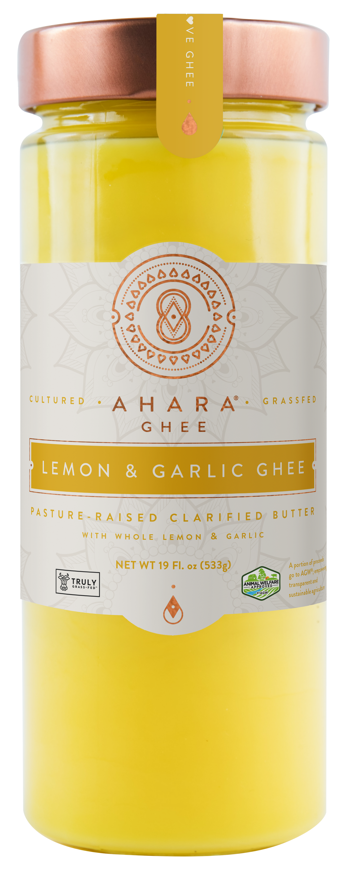 Lemon & Garlic grass-fed ghee jar — additional product view 2.