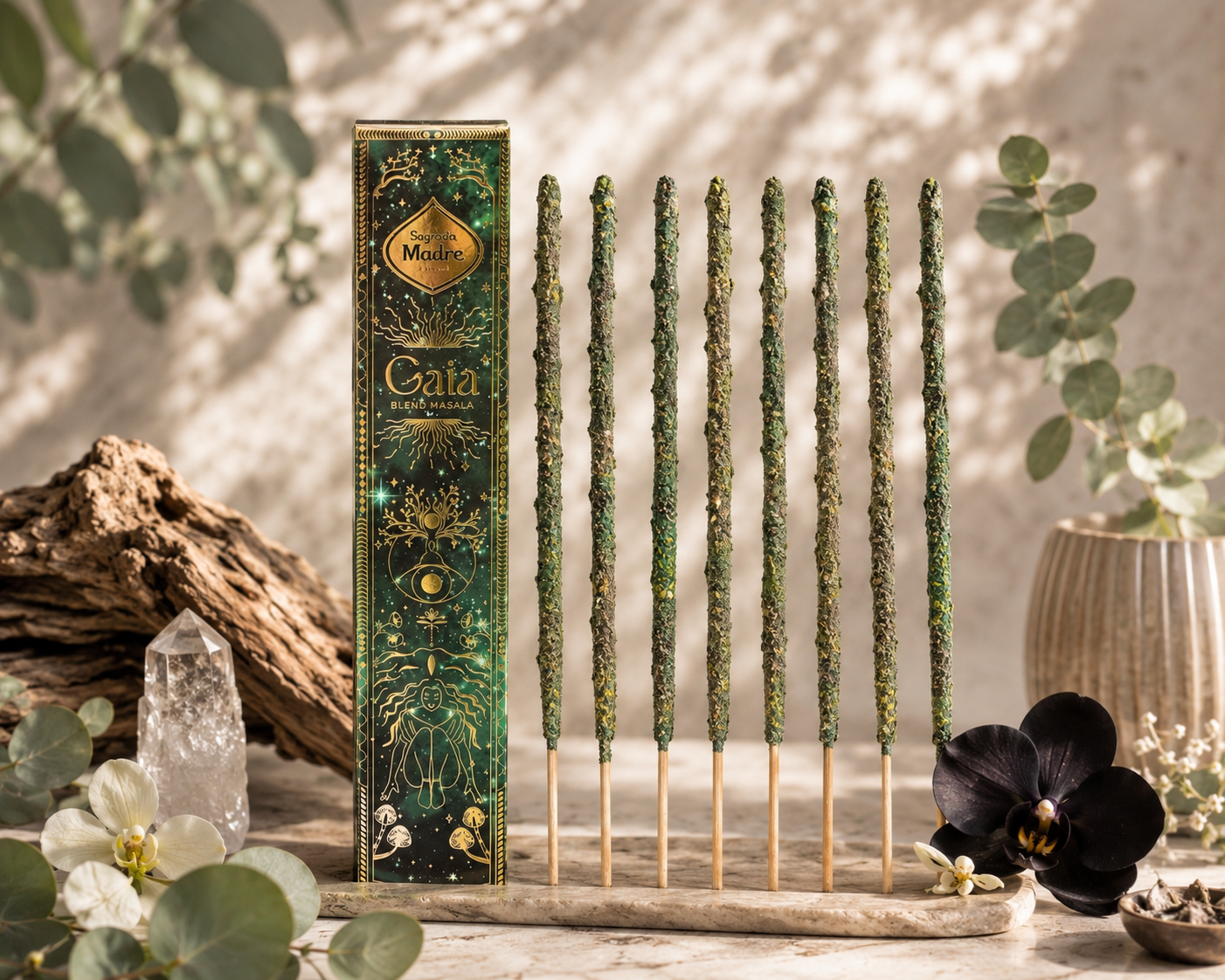 A boxed collection of Maha and Gaia masala incense sticks — additional product view 5.