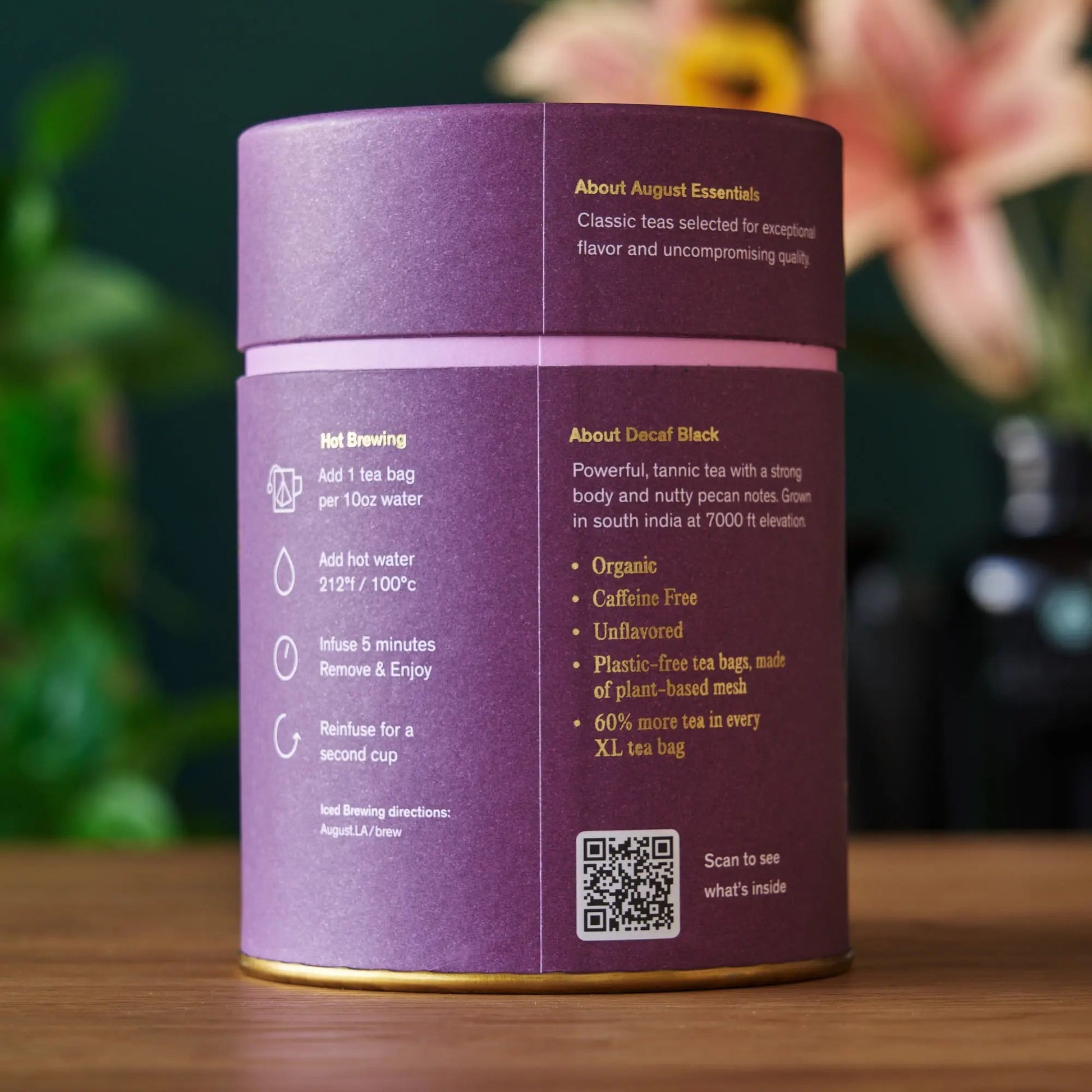 Decaf Black organic black tea carton — additional product view 3.