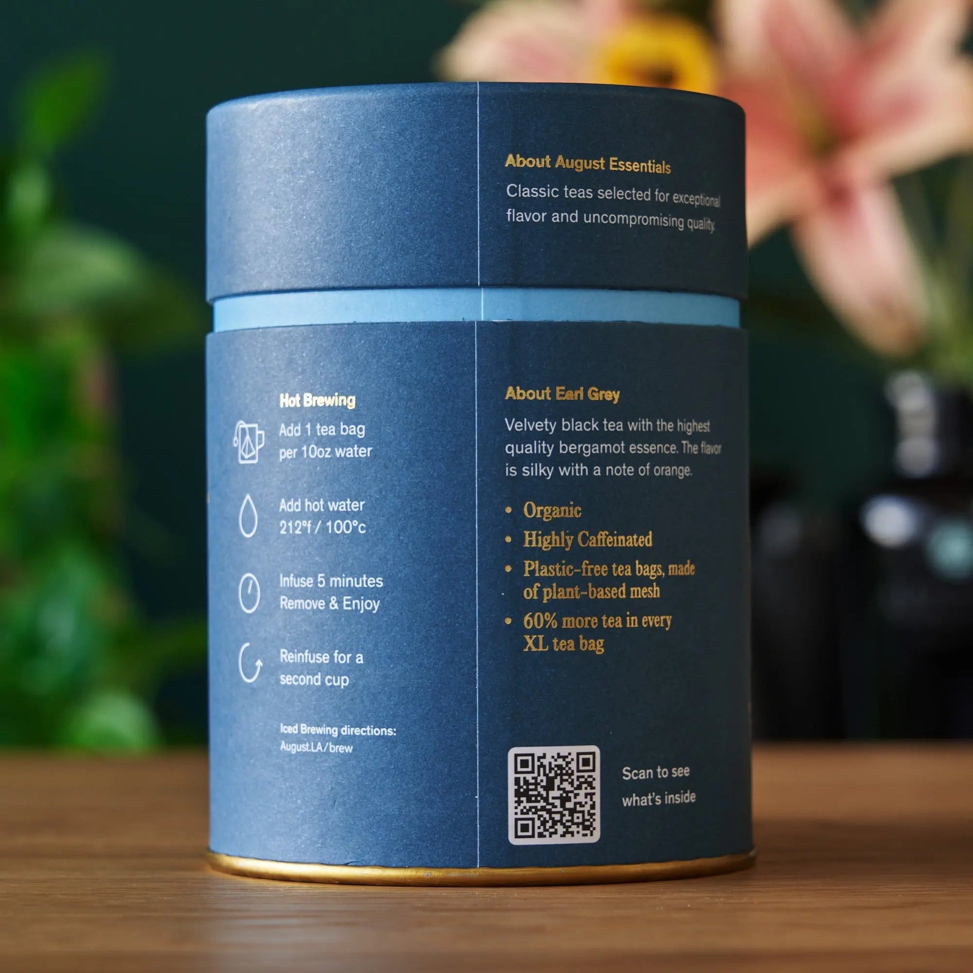 Earl Grey organic black tea carton — additional product view 3.