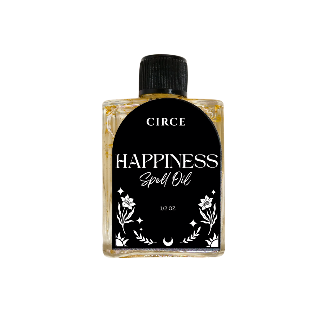 Happiness Ritual Oil, .36 oz glass bottle — additional product view.