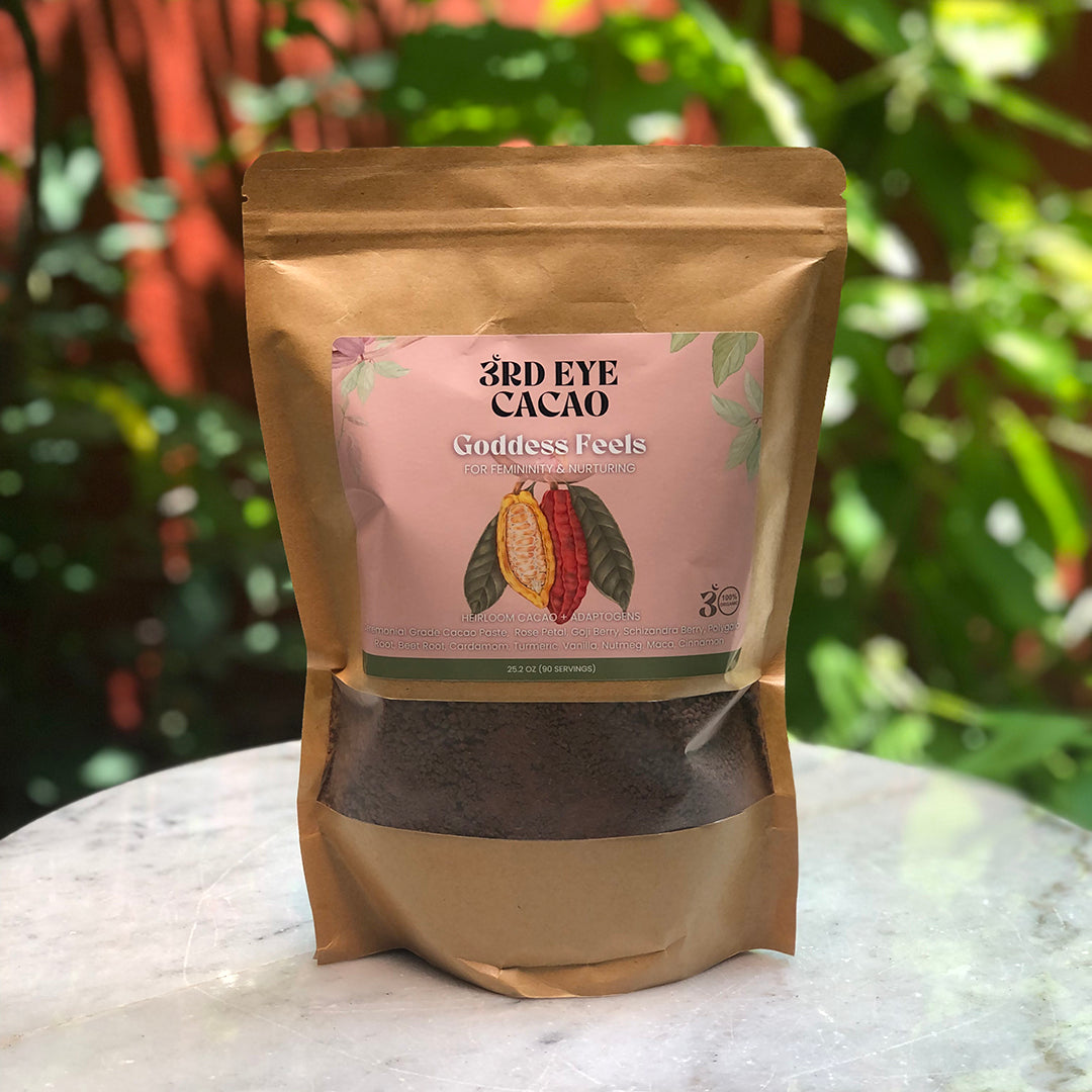 Goddess Feels Elixir — Golden Turmeric & Ceremonial Cacao Ritual Drink