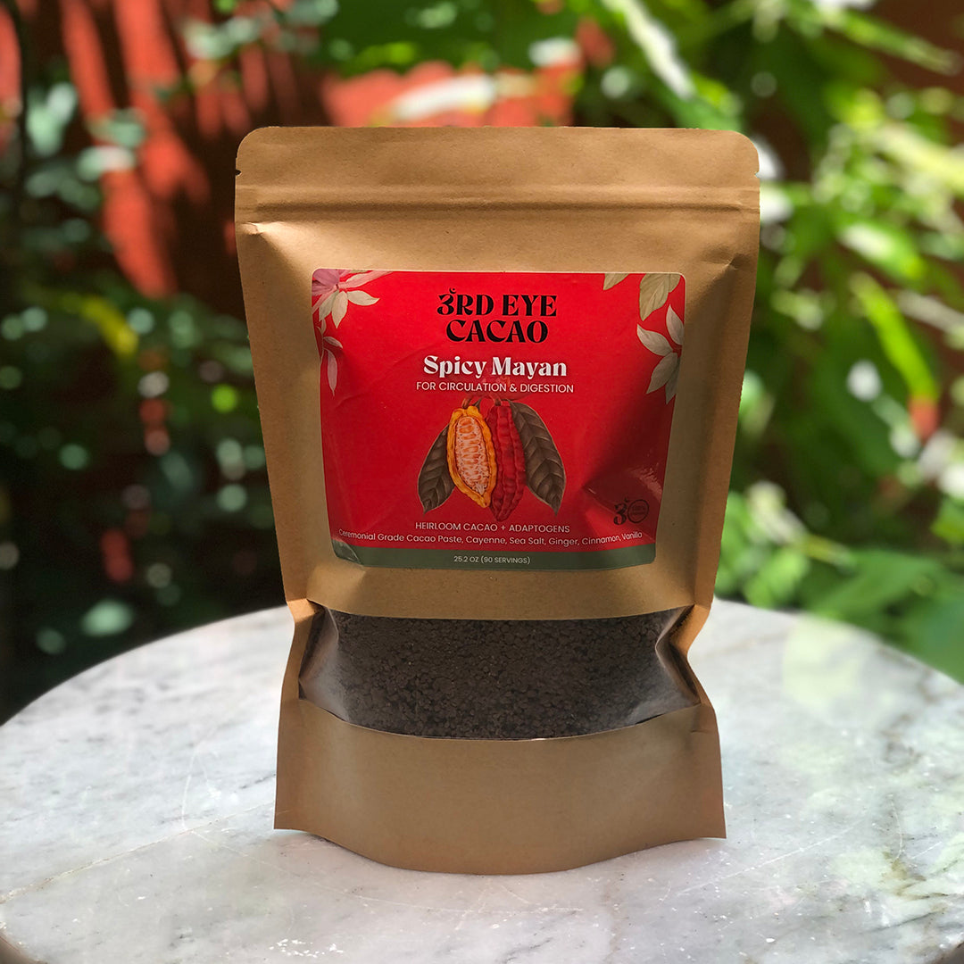 Spicy Mayan ceremonial cacao elixir with cayenne, ginger and Madagascar vanilla by 3rd Eye Cacao (view 6)