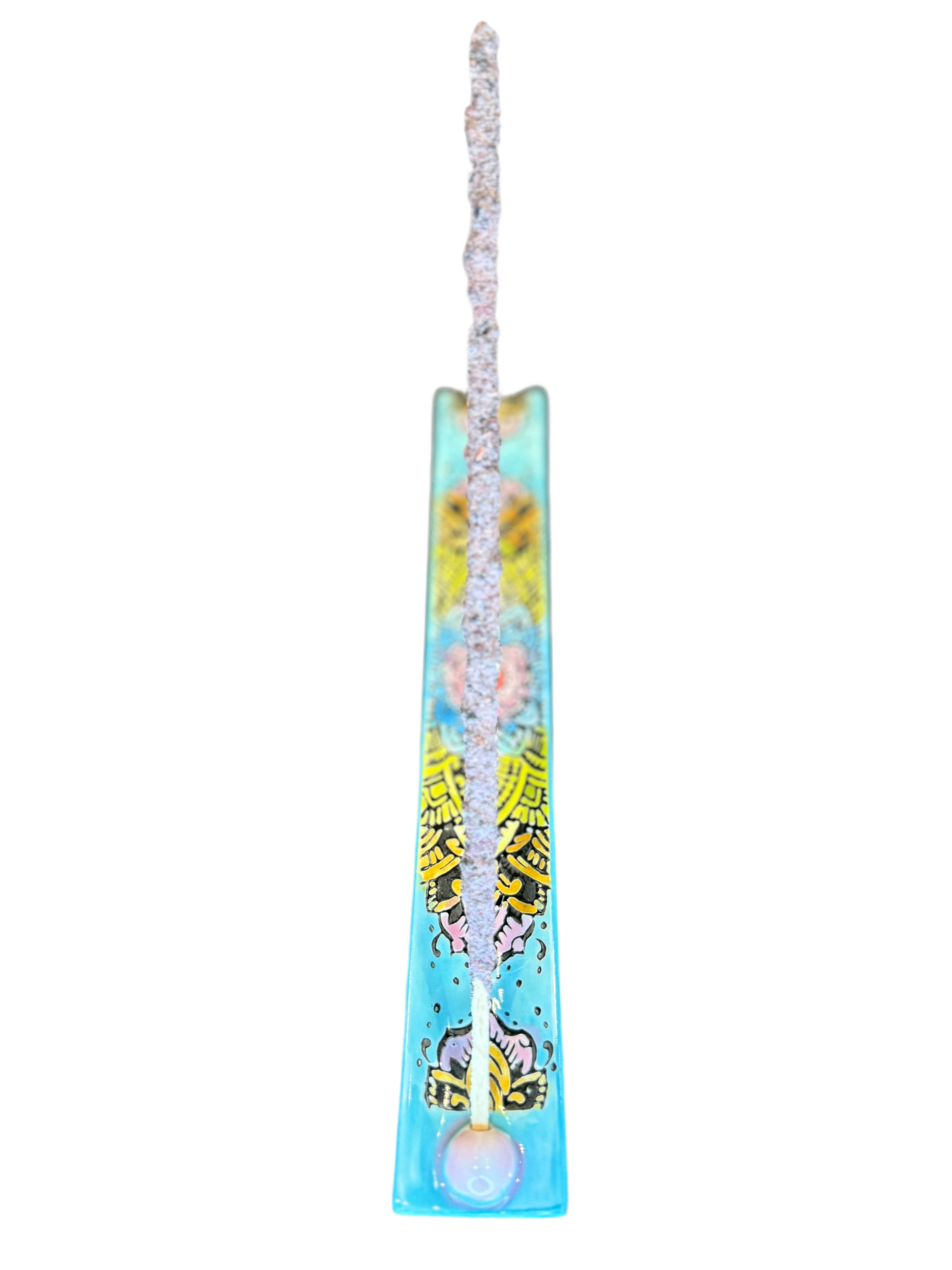 Handpainted ceramic incense holder tray