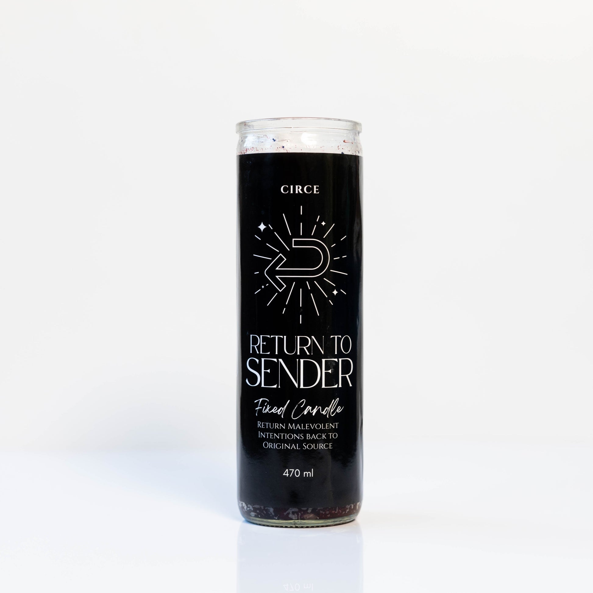 Return to Sender Candle, 7-day glass vigil.