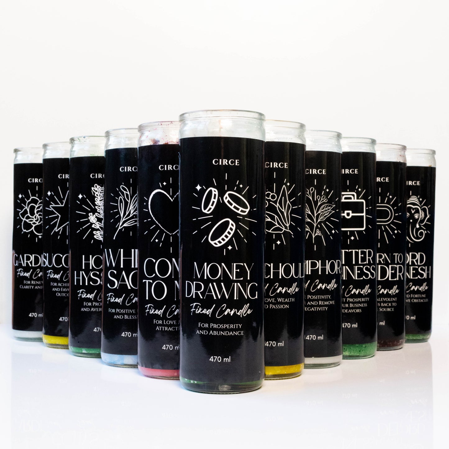 Return to Sender Candle, 7-day glass vigil — additional product view.