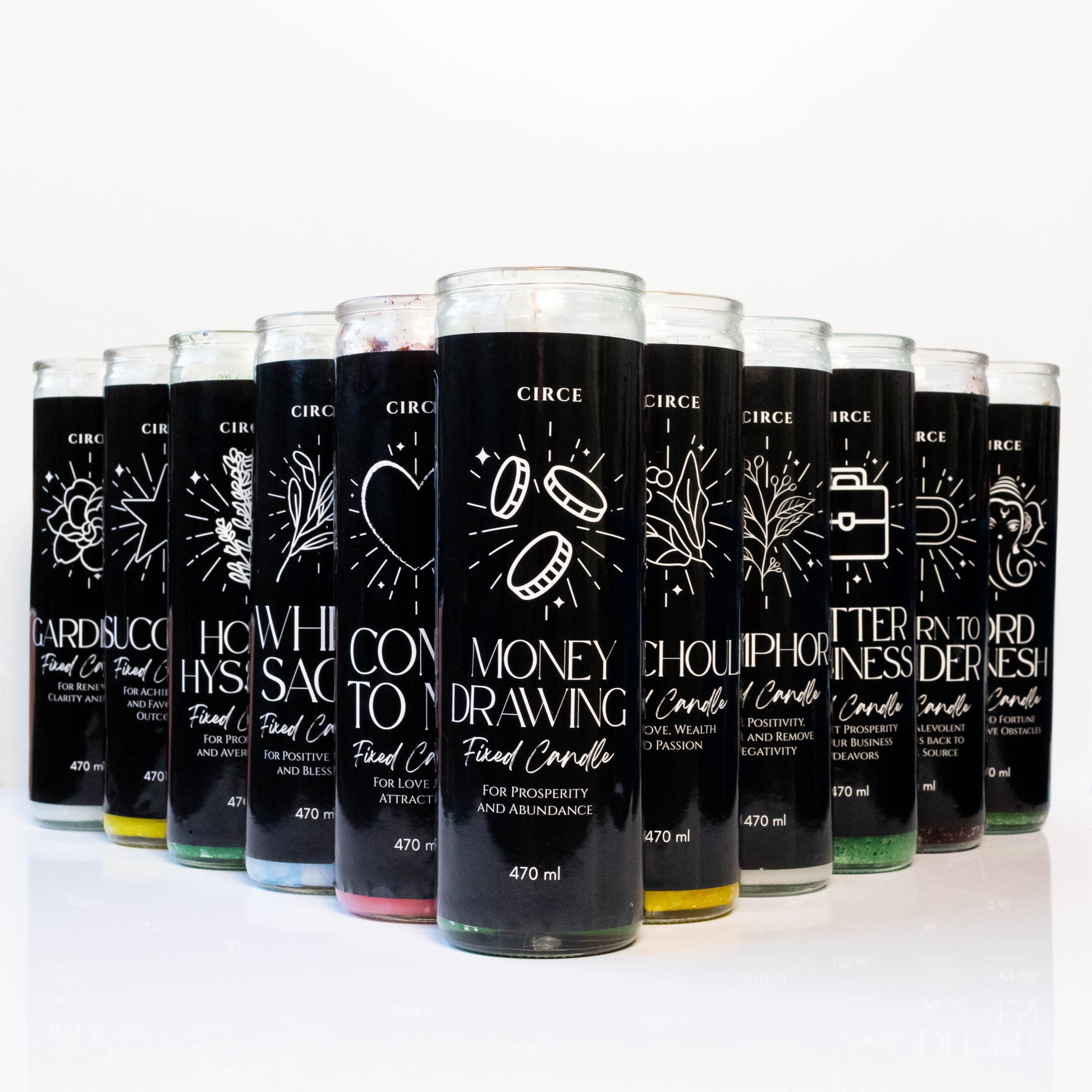 Return to Sender Candle, 7-day glass vigil — additional product view.