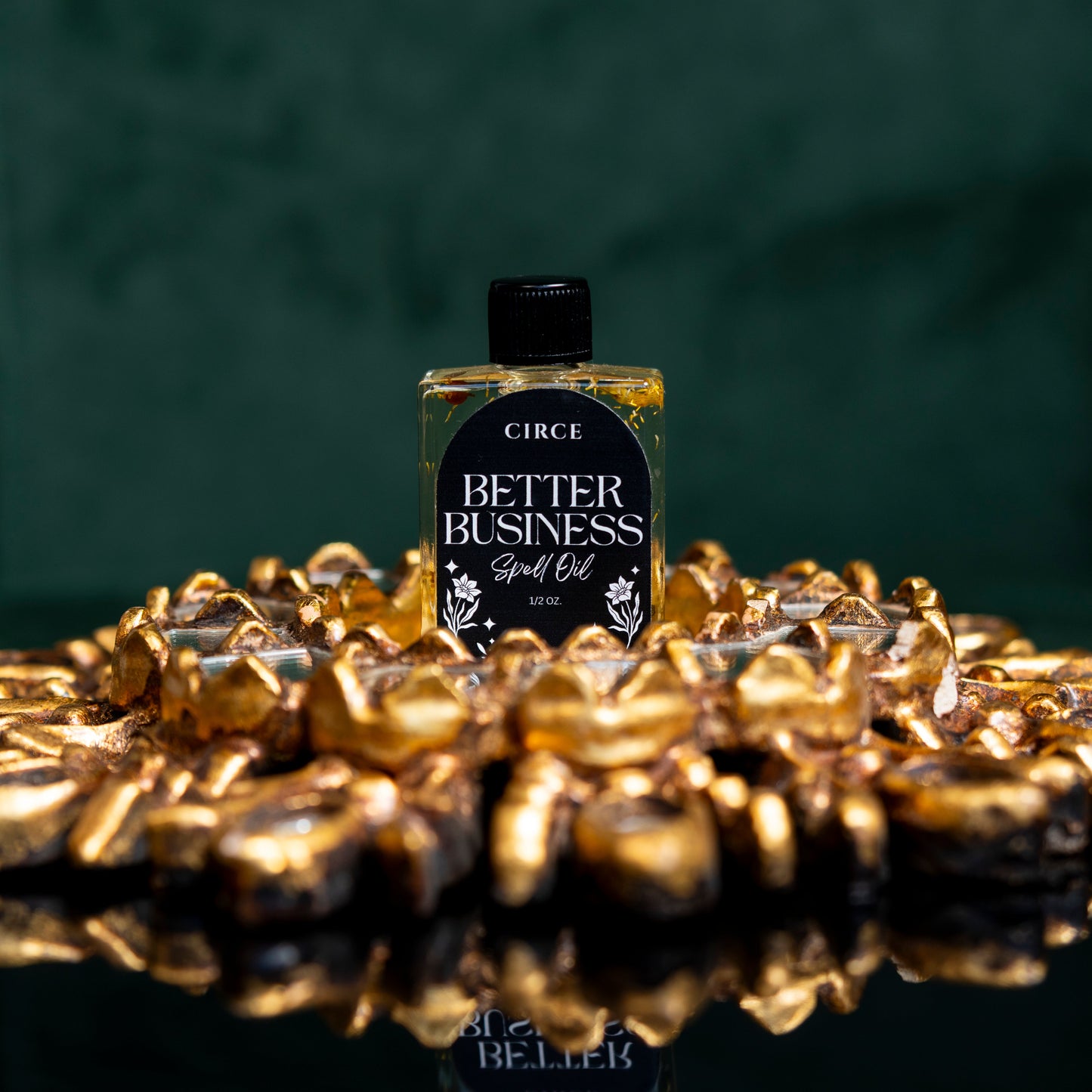 Better Business spell oil in a small twist-top glass bottle (view 2)