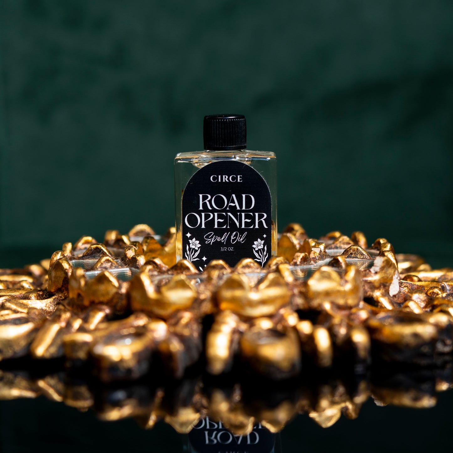 Road Opener ritual oil in a small twist-top glass bottle (view 2)