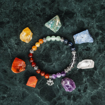 7 Chakra Bracelet & Stone Set — Aligned Energy from Root to Crown