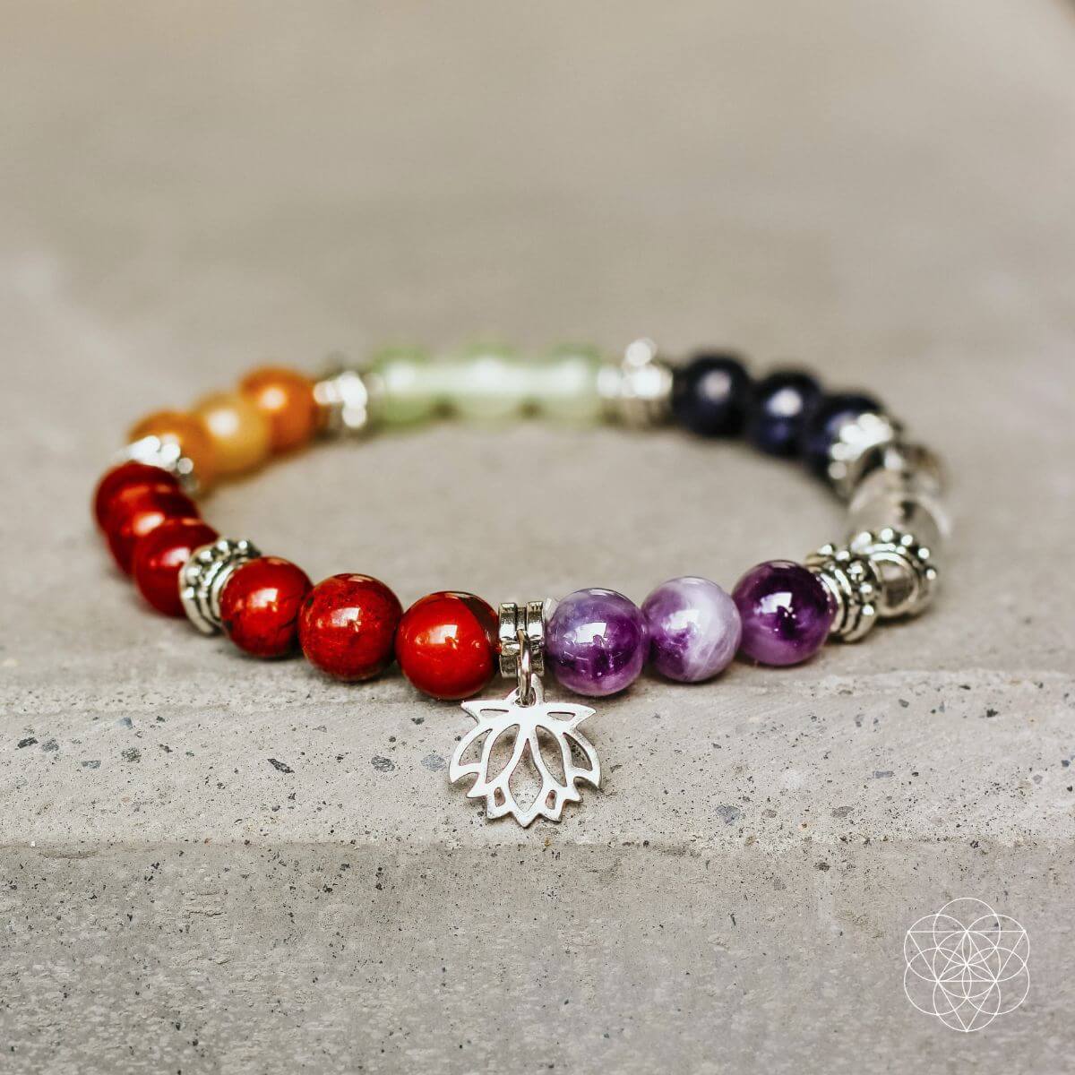 7 Chakra Bracelet & Stone Set — Aligned Energy from Root to Crown