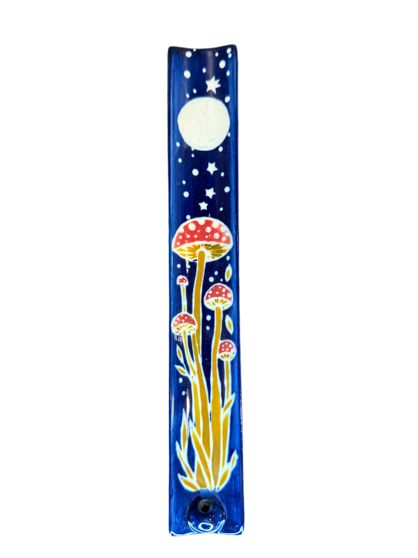 Handpainted ceramic incense holder tray