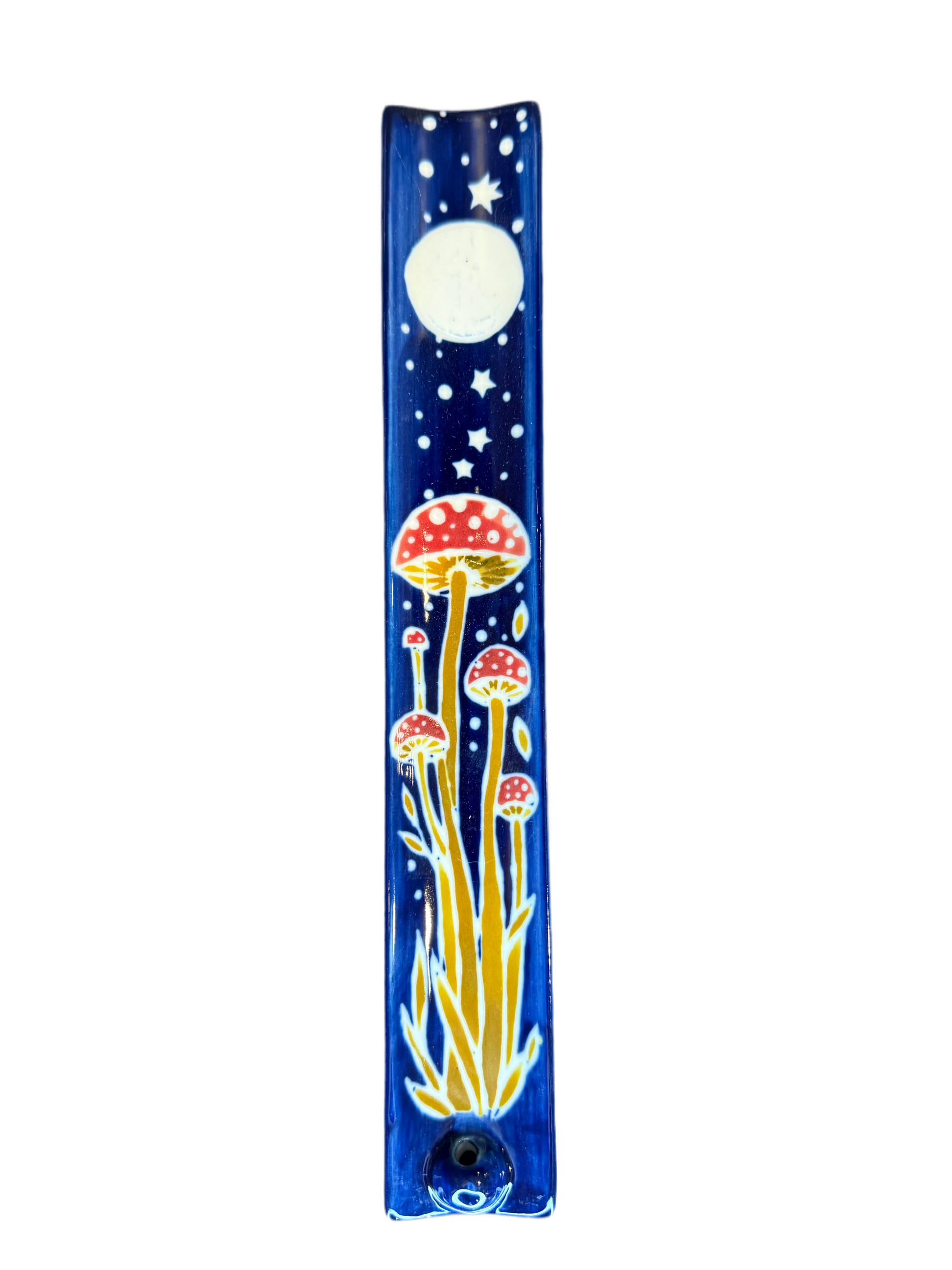 Handpainted ceramic incense holder tray