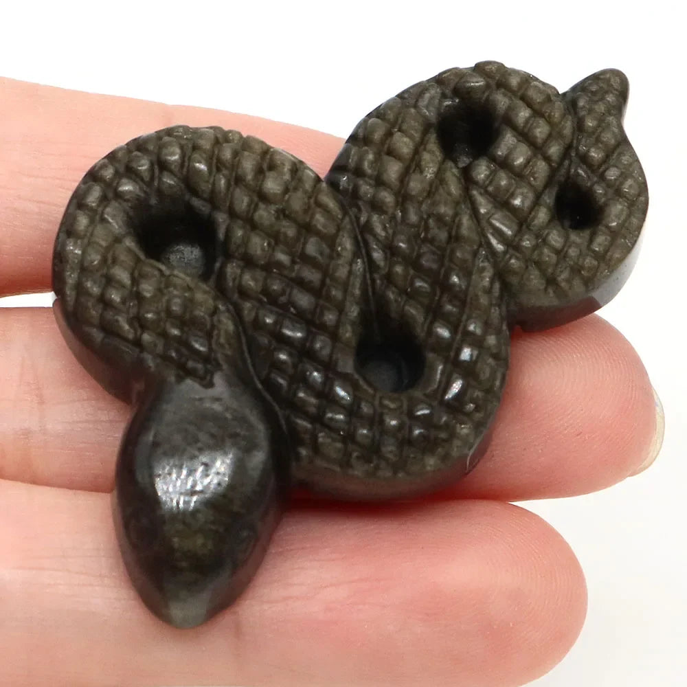 Crystal Snakes — Carved Gemstone Serpents for Transformation