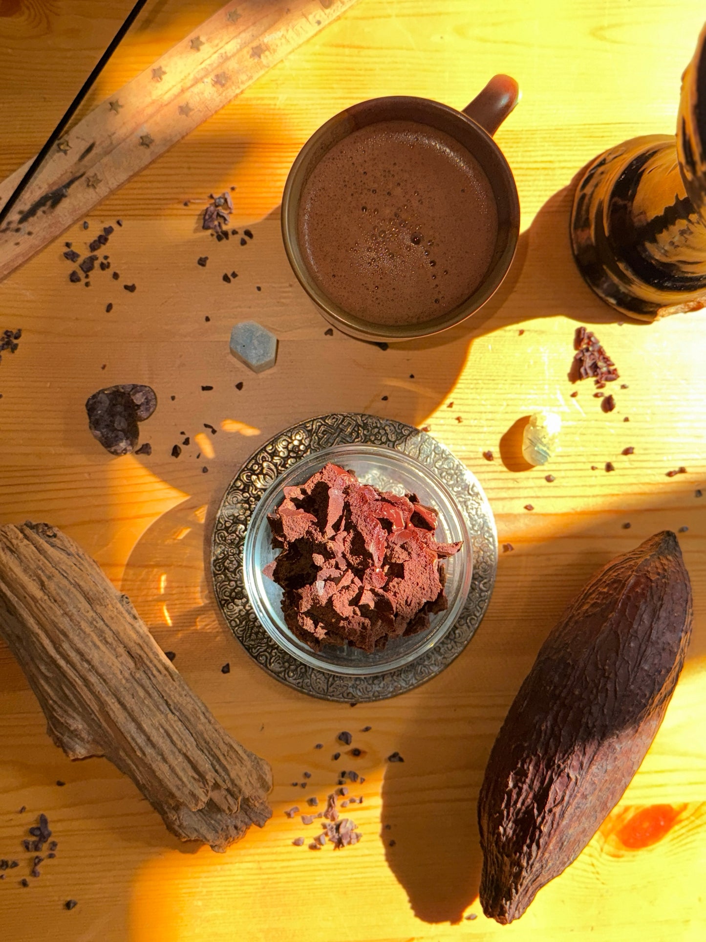 Colombian single-origin ceremonial cacao from the Sierra Nevada de Santa Marta.