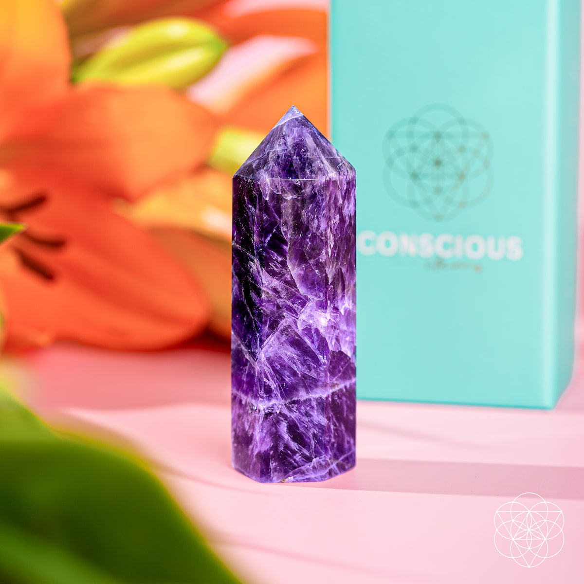 Cycle Breaker — Chevron Amethyst Point for Course Correction