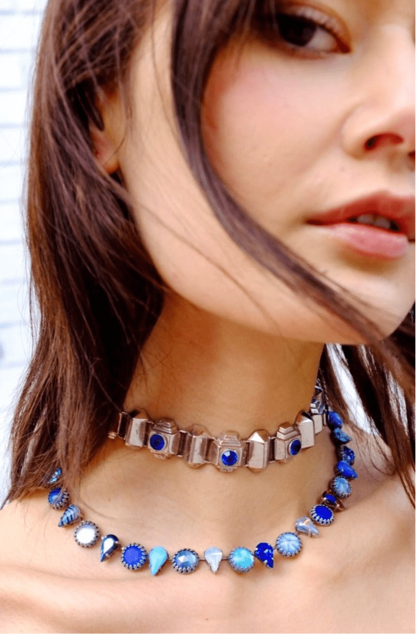 Ocean layering choker shown flat