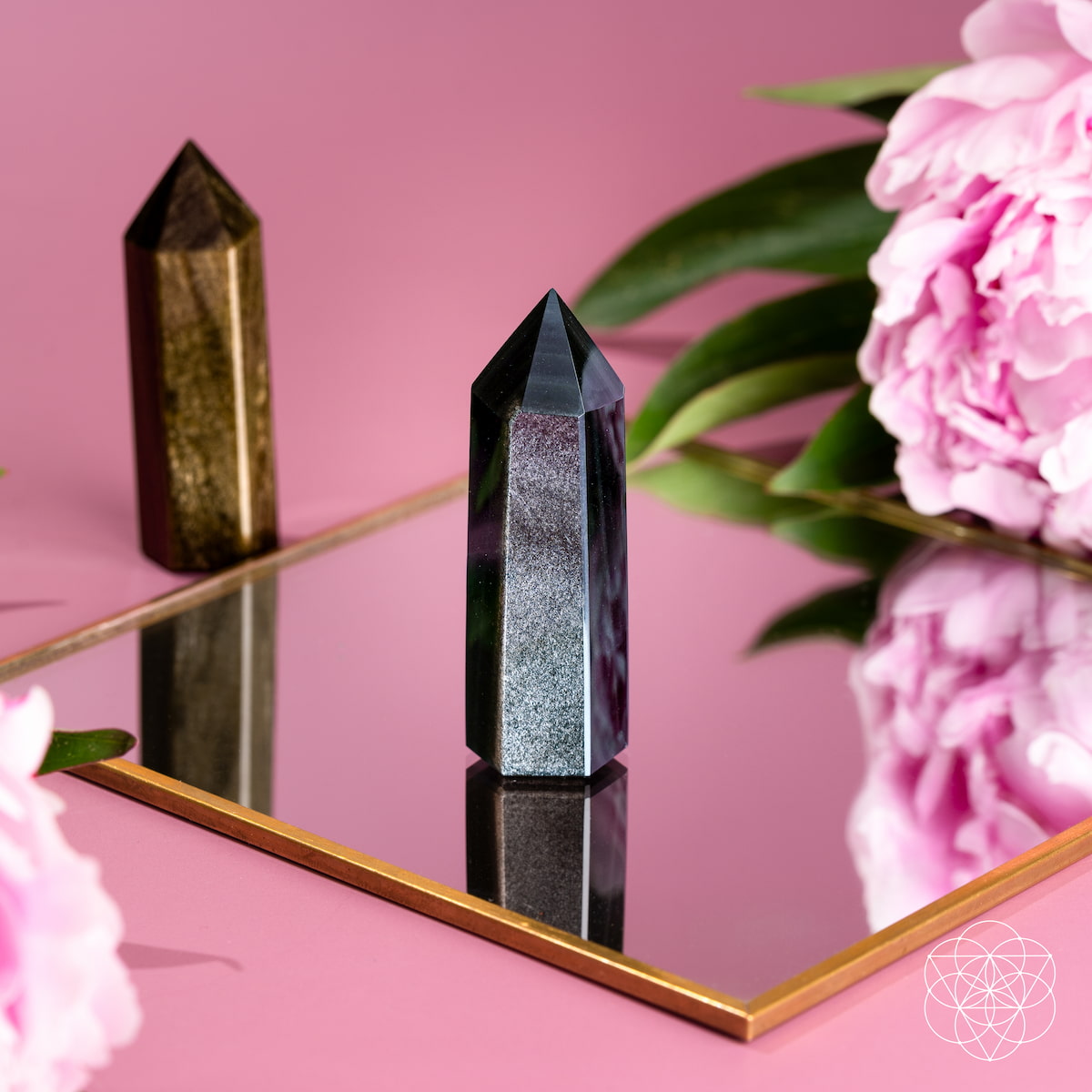The Upper Hand — Gold & Silver Sheen Obsidian Points for Clear Decisions
