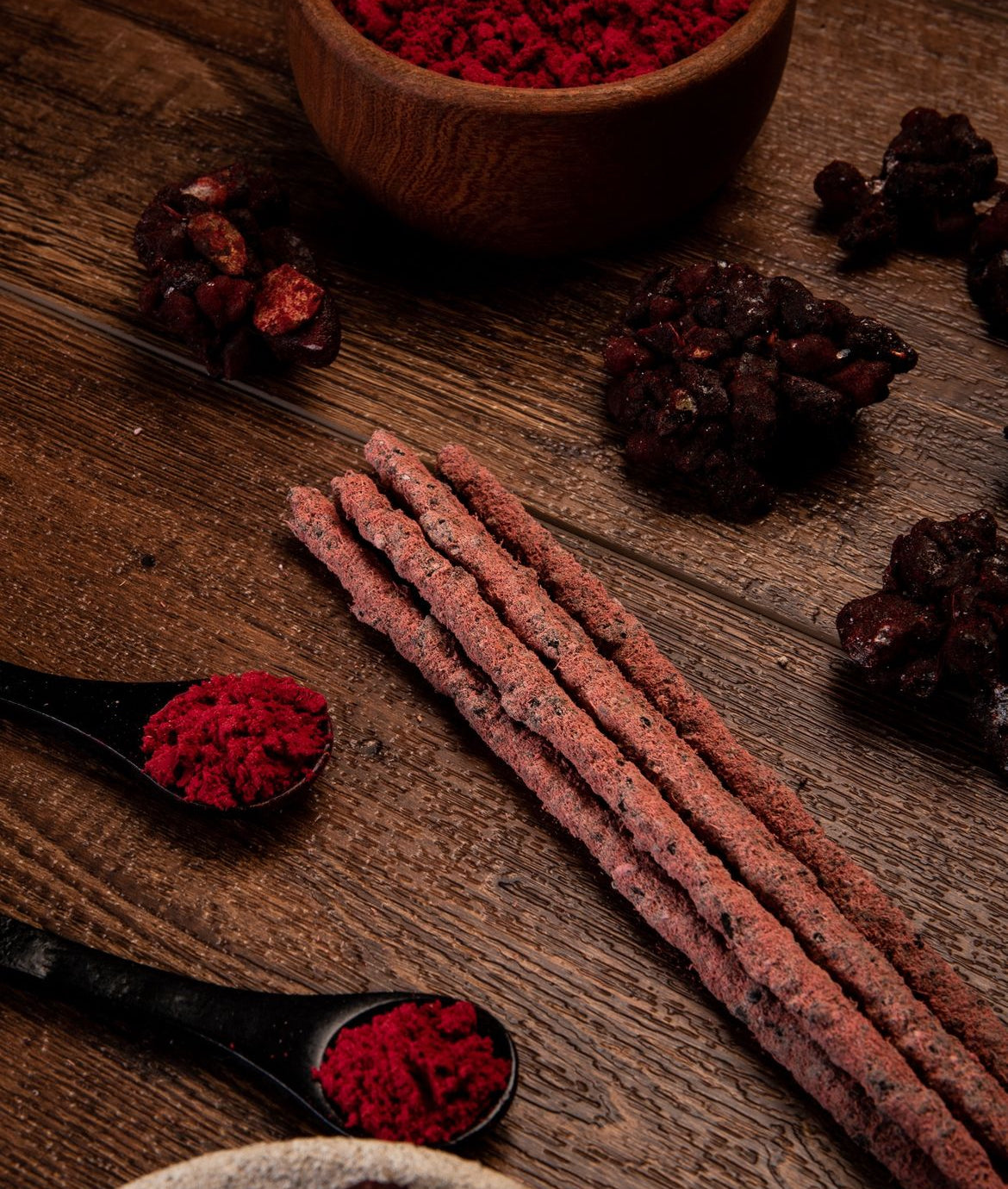Elements incense packs with illustrated labels