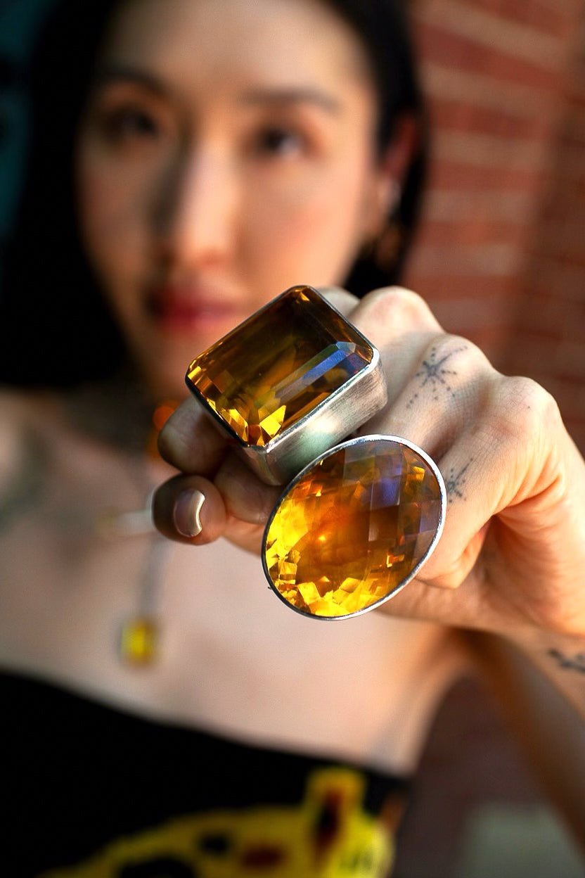 Square Goliath ring shown from the side