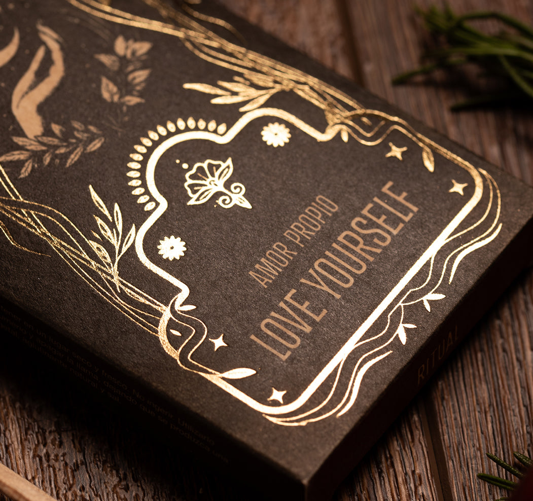 A box of Self Love ritual incense sticks scented with spices and flowers — additional product view 3.