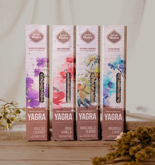 Flower Yagra incense sticks in four floral blends — image 1 of 13