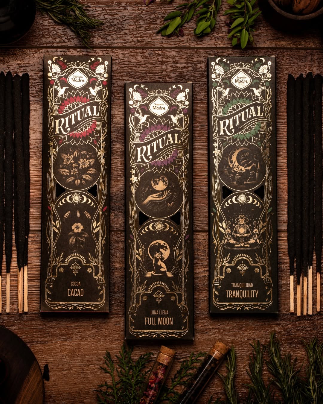 Manifest Ritual incense sticks and packaging