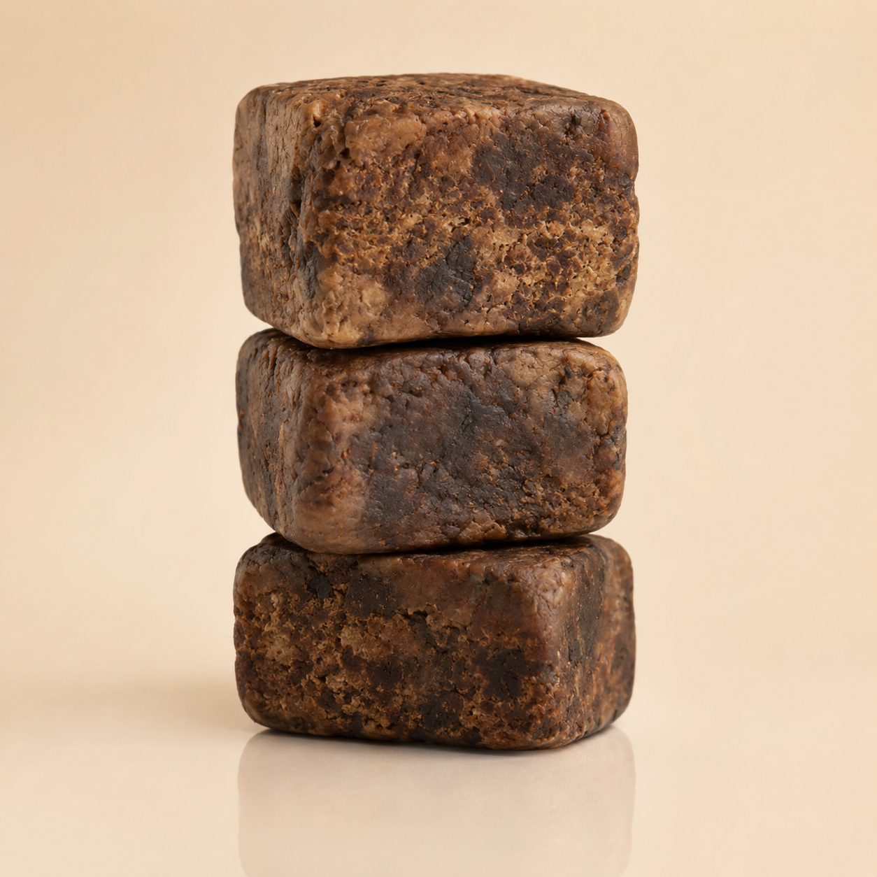 RAW African black soap packaging and label