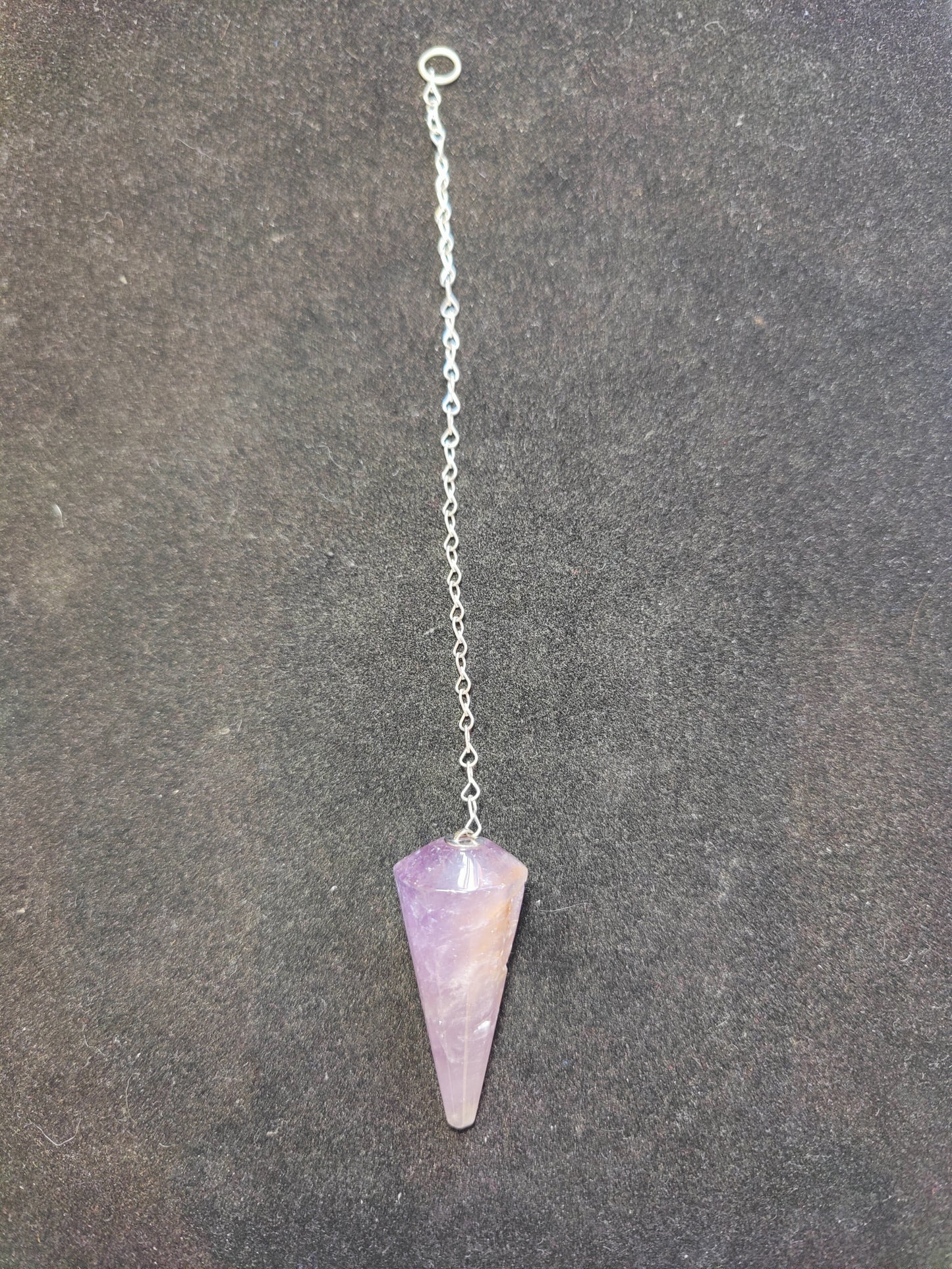 Stone Pendulum with Chain — Divination Tool for Intuitive Yes & No Work