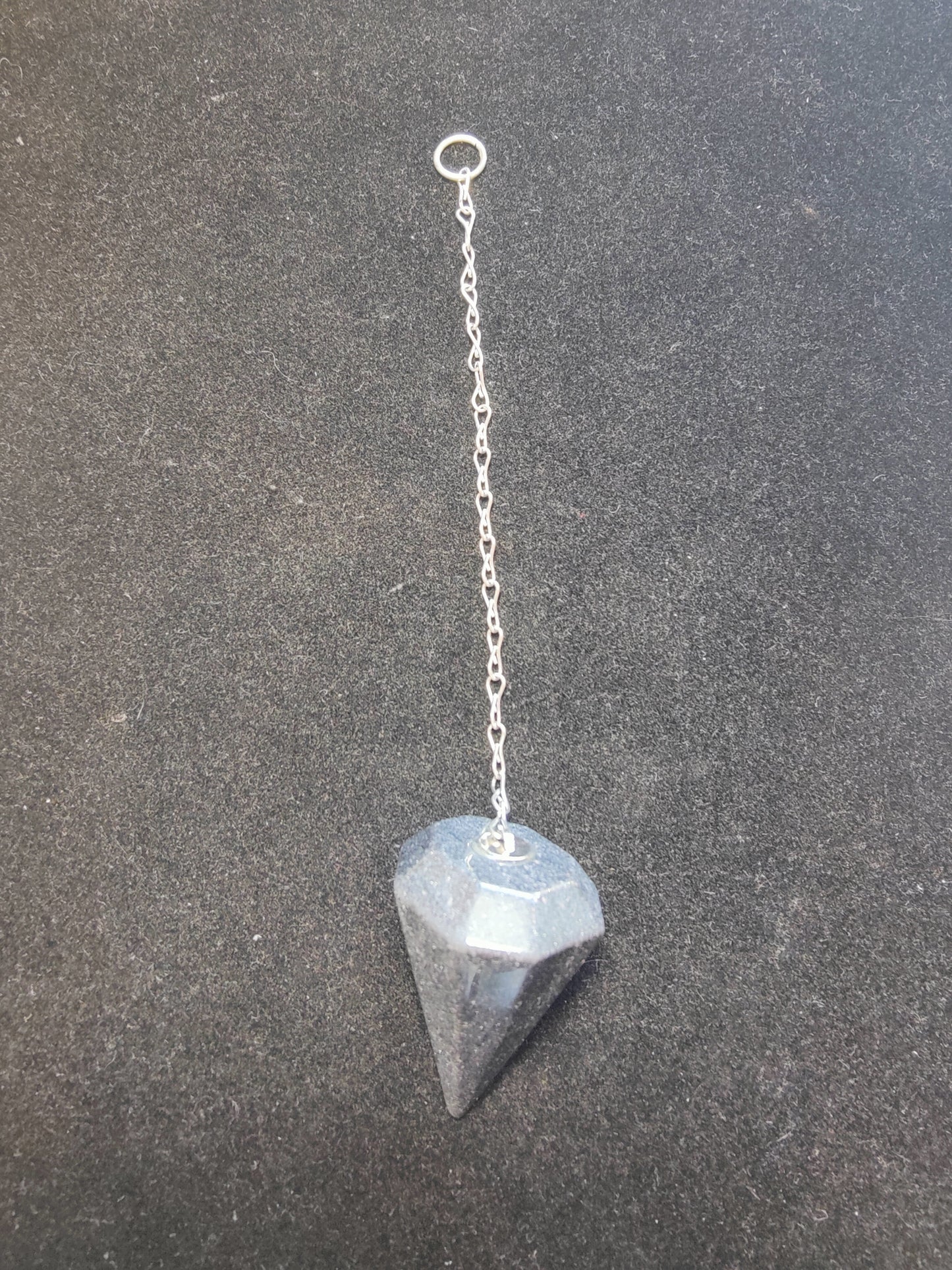 Stone Pendulum with Chain — Divination Tool for Intuitive Yes & No Work