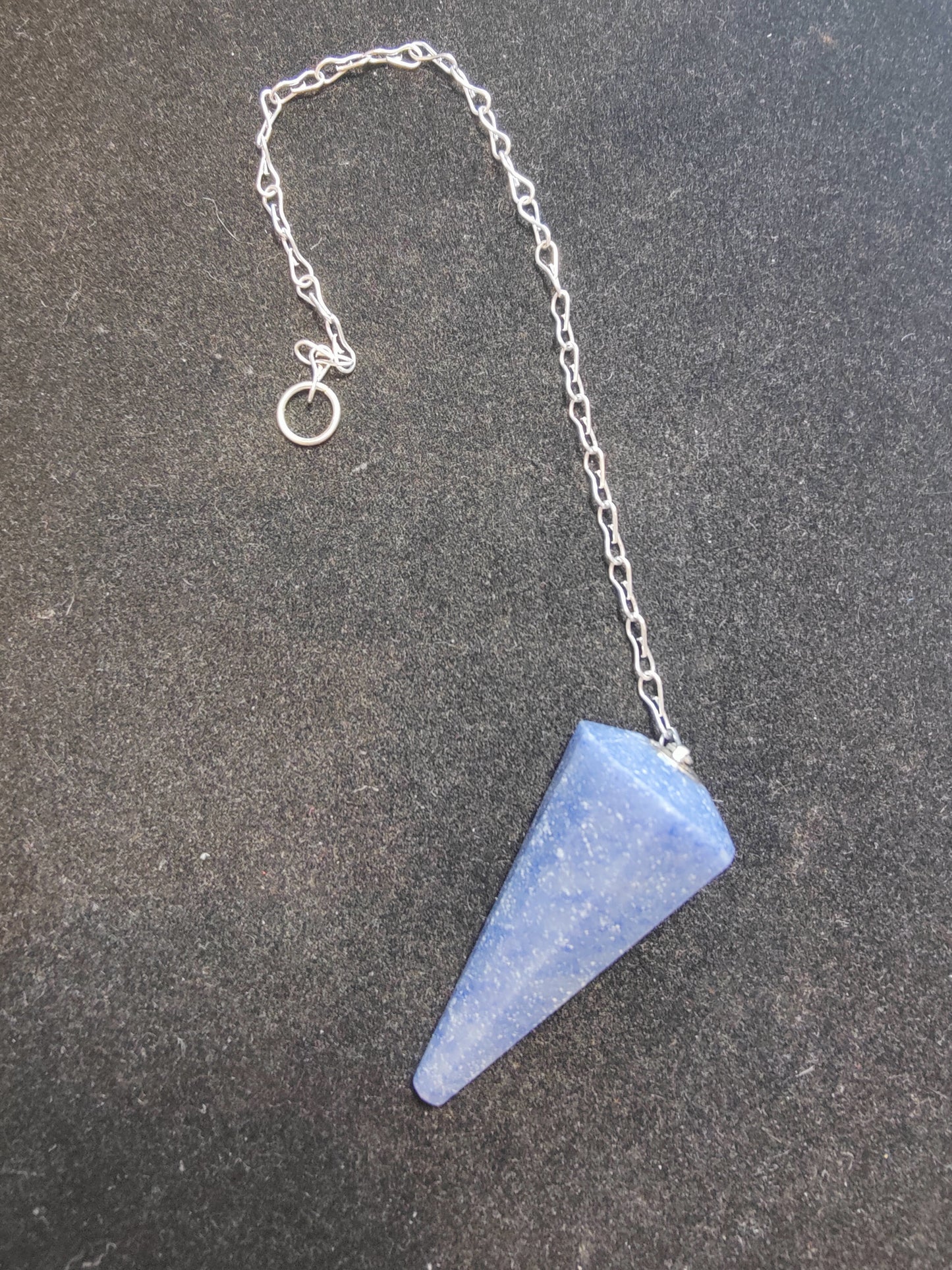 Stone Pendulum with Chain — Divination Tool for Intuitive Yes & No Work