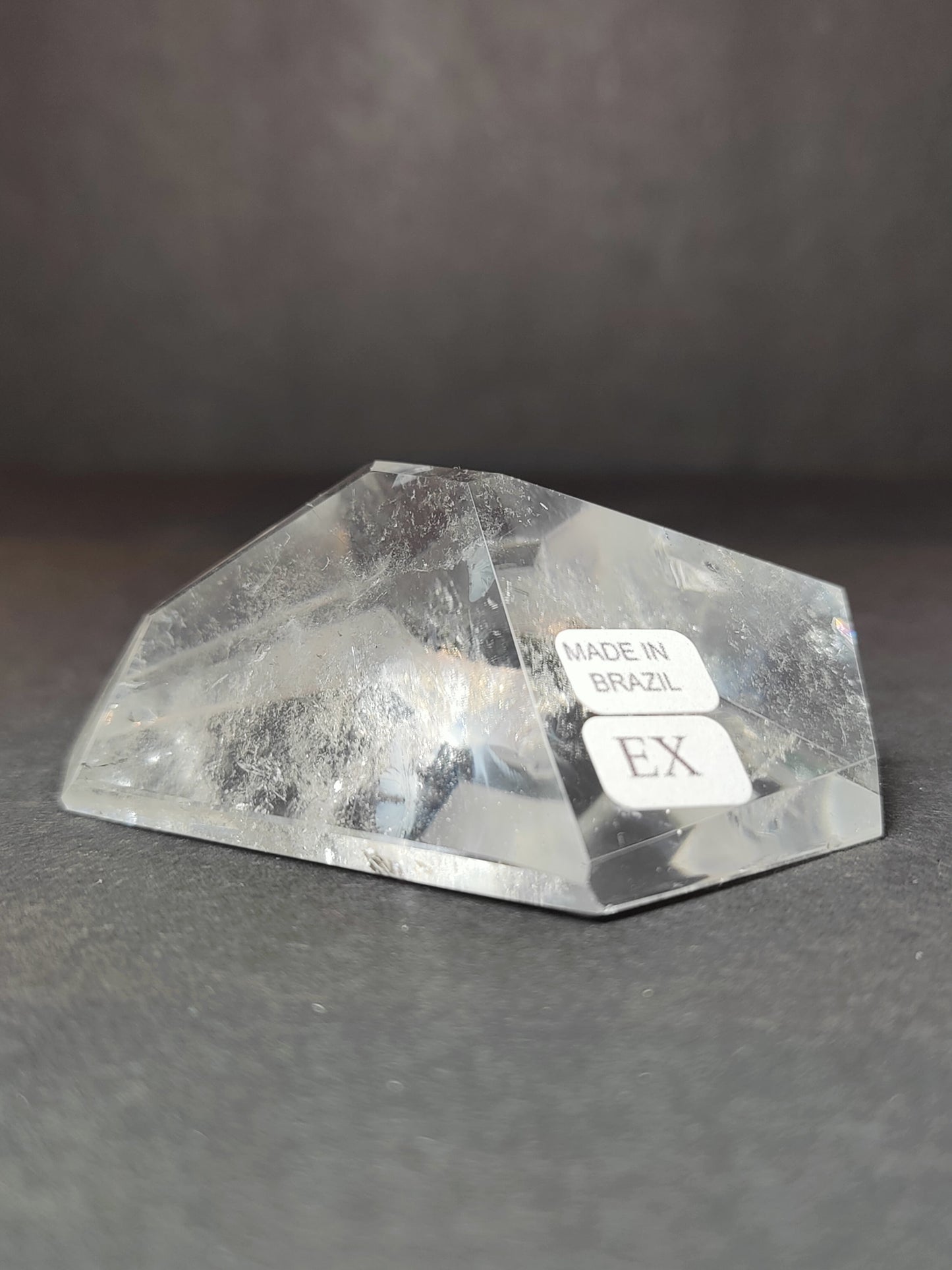Smoky & Clear Quartz Free Form Sculpture — Polished Brazilian Statement Crystal