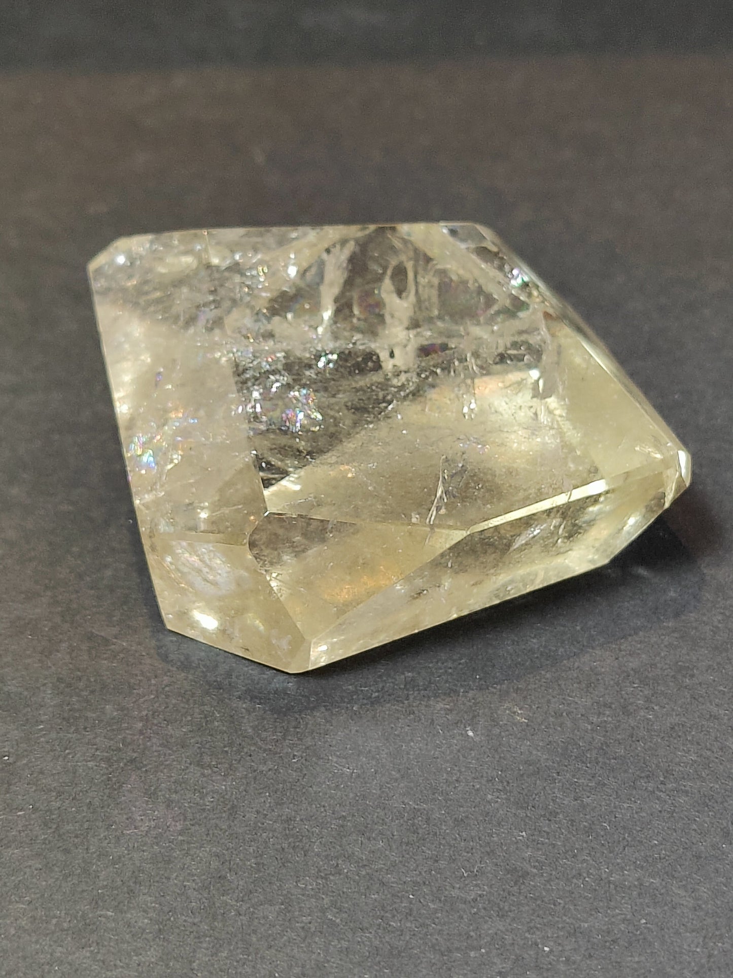 Smoky & Clear Quartz Free Form Sculpture — Polished Brazilian Statement Crystal