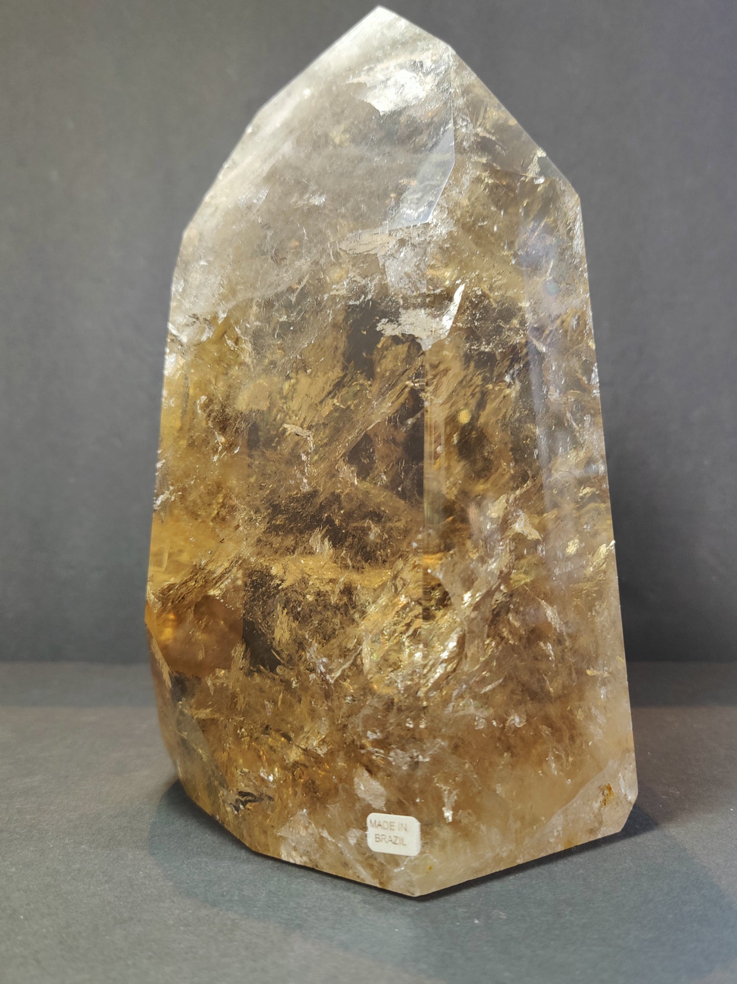 Natural Citrine Polished Point 4.53 kg — Statement Brazilian Crystal