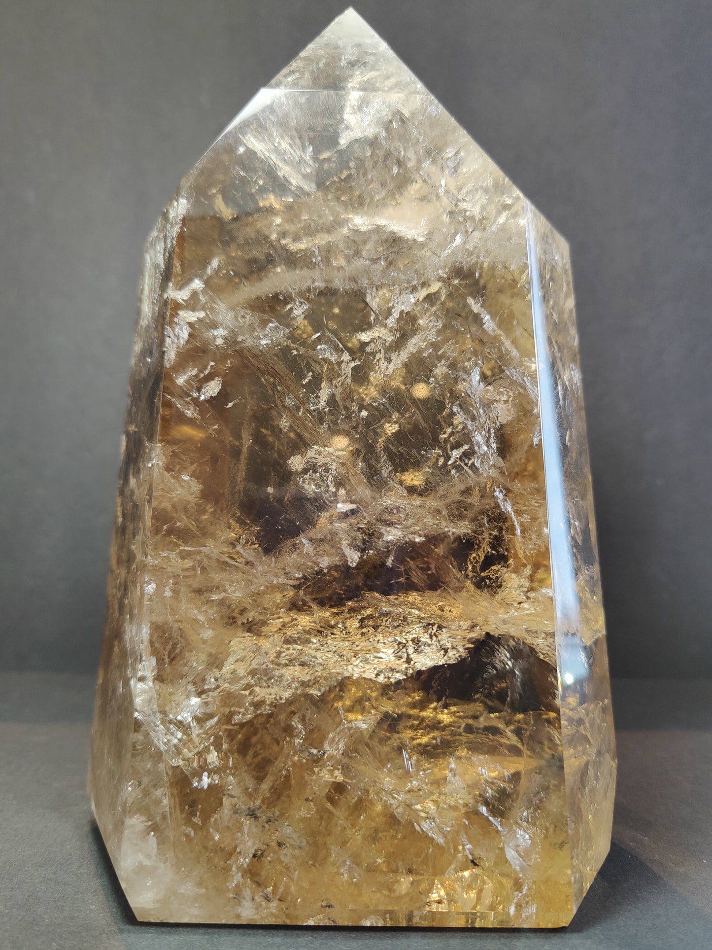 Natural Citrine Polished Point 4.53 kg — Statement Brazilian Crystal