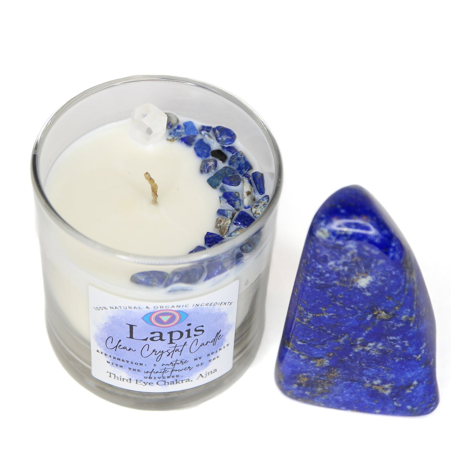 Lapis Lazuli Chakra Candle — Intuition & Truth, Third Eye Chakra