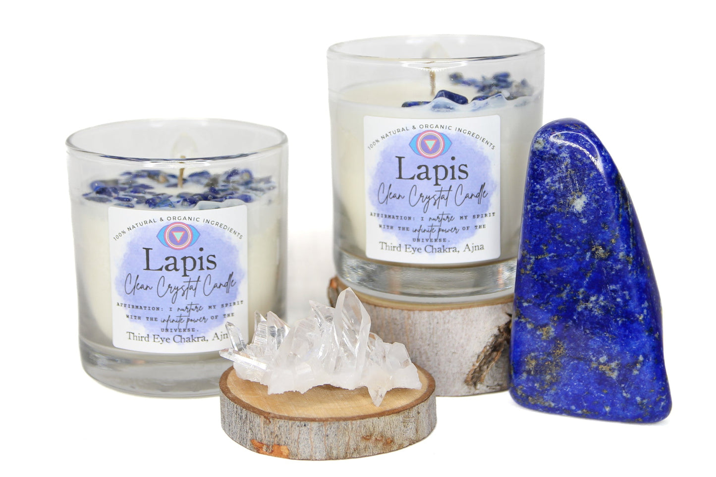 Lapis Lazuli Chakra Candle — Intuition & Truth, Third Eye Chakra