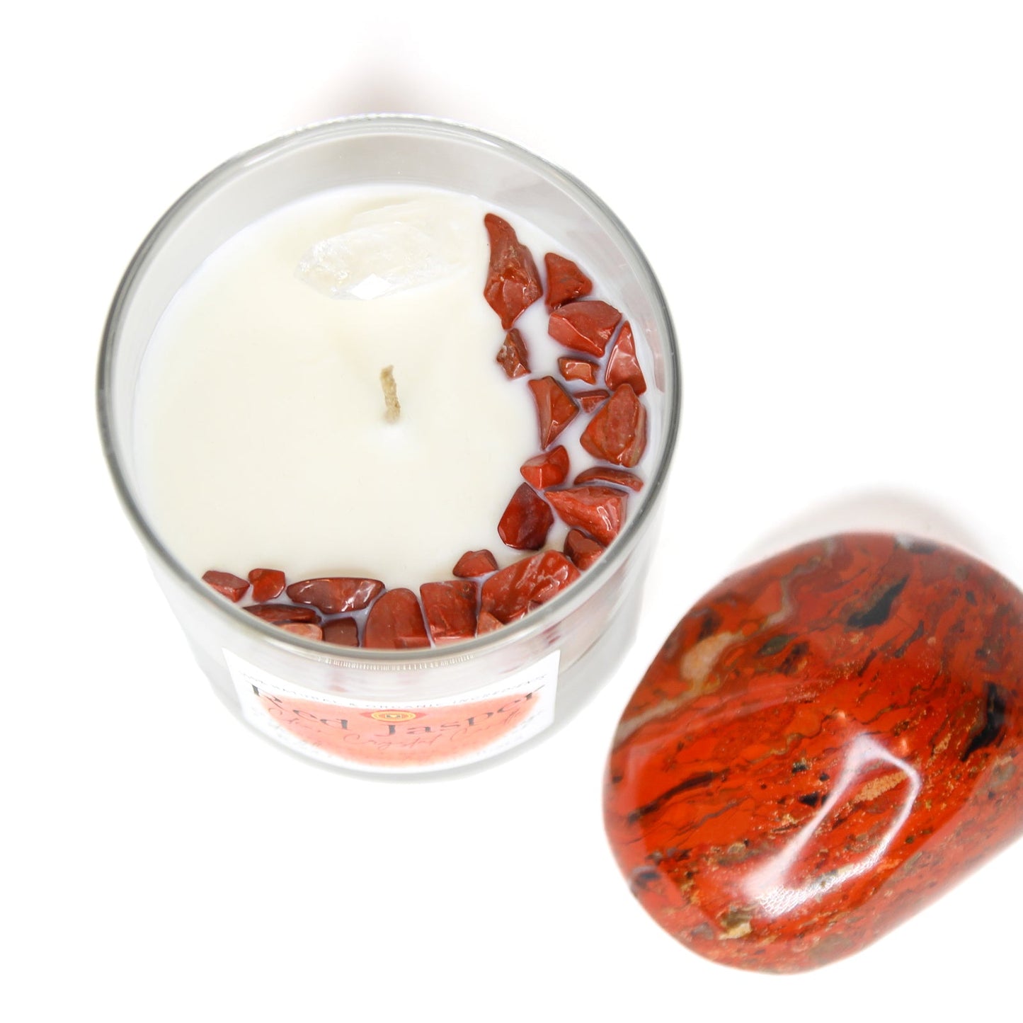 Red Jasper Chakra Candle — Grounding & Strength, Root Chakra