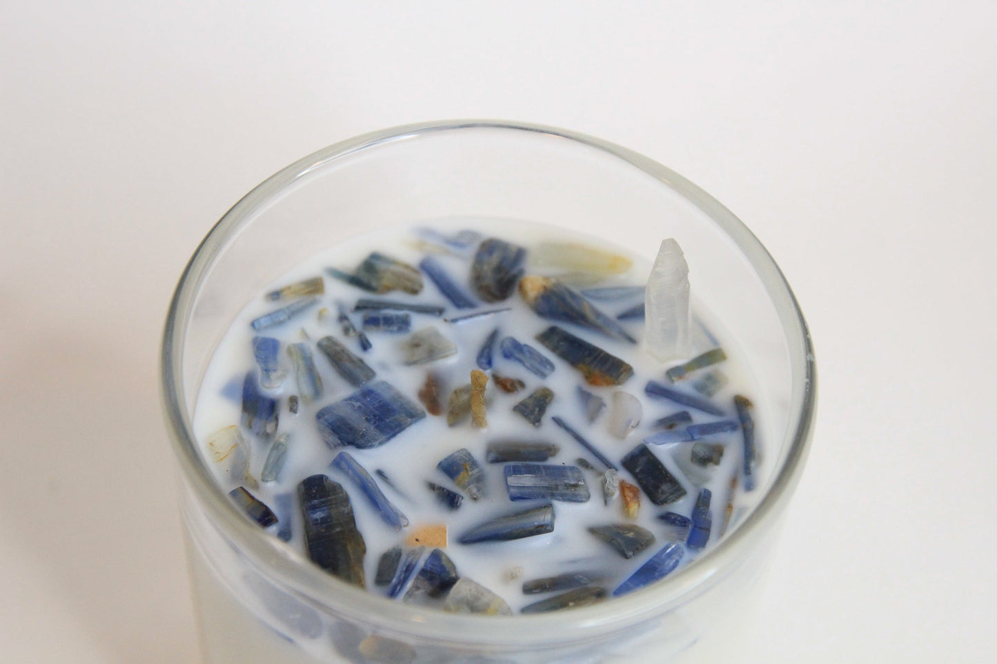 Blue Kyanite Chakra Candle — Clarity & Communication, Throat Chakra