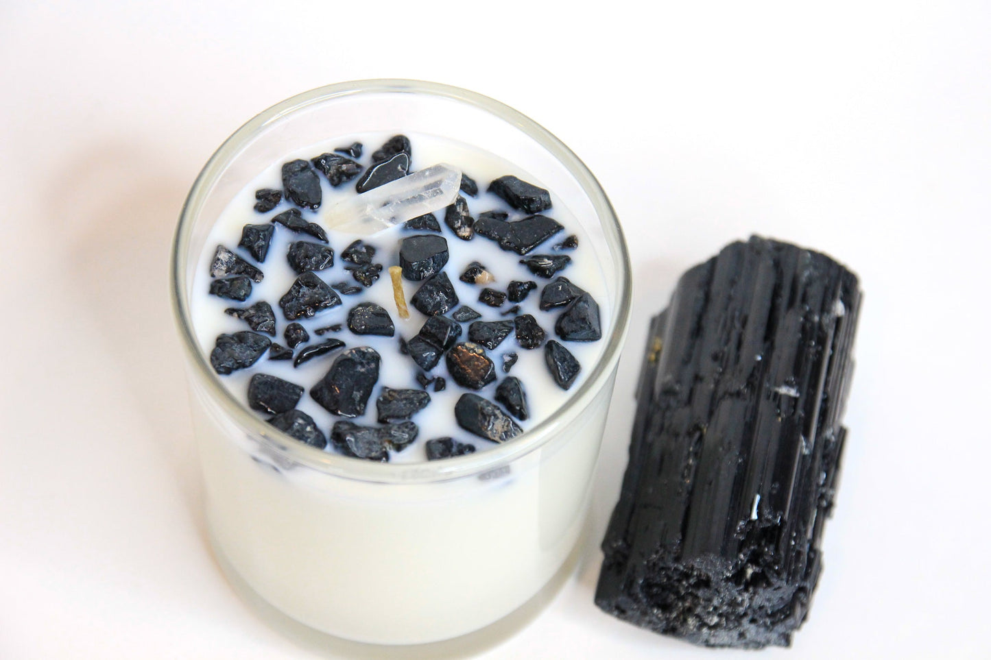 Black Tourmaline Chakra Candle — Protection & Boundaries, Root Chakra