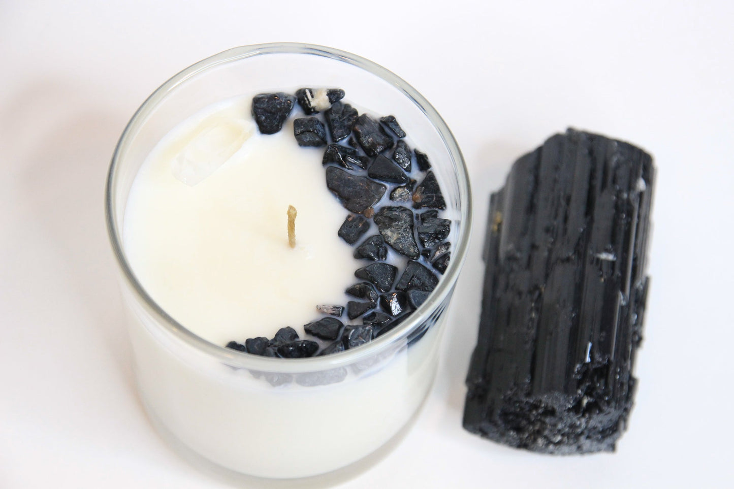 Black Tourmaline Chakra Candle — Protection & Boundaries, Root Chakra