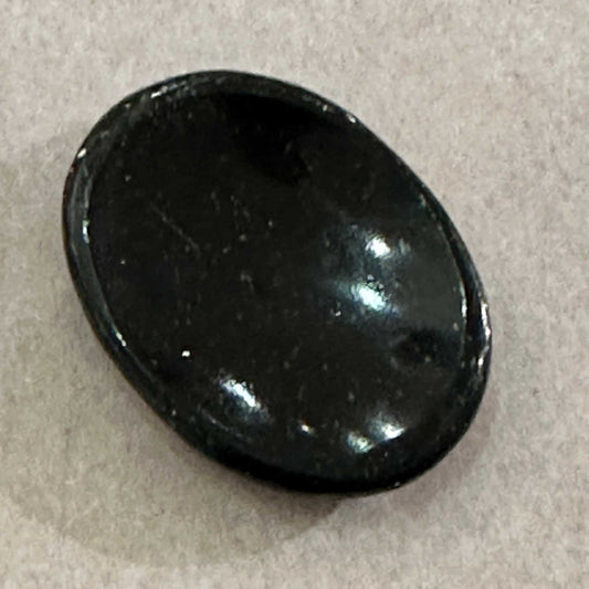 Deep green goldstone comfort stone glittering with copper flecks
