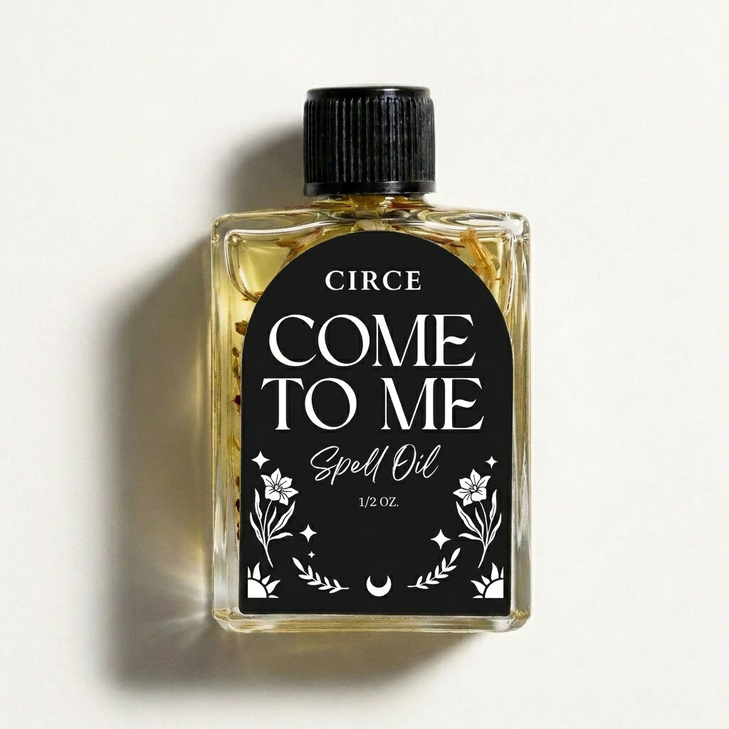 Come To Me Oil, .36 oz glass bottle.