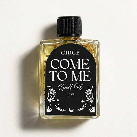 Come To Me Oil, .36 oz glass bottle.