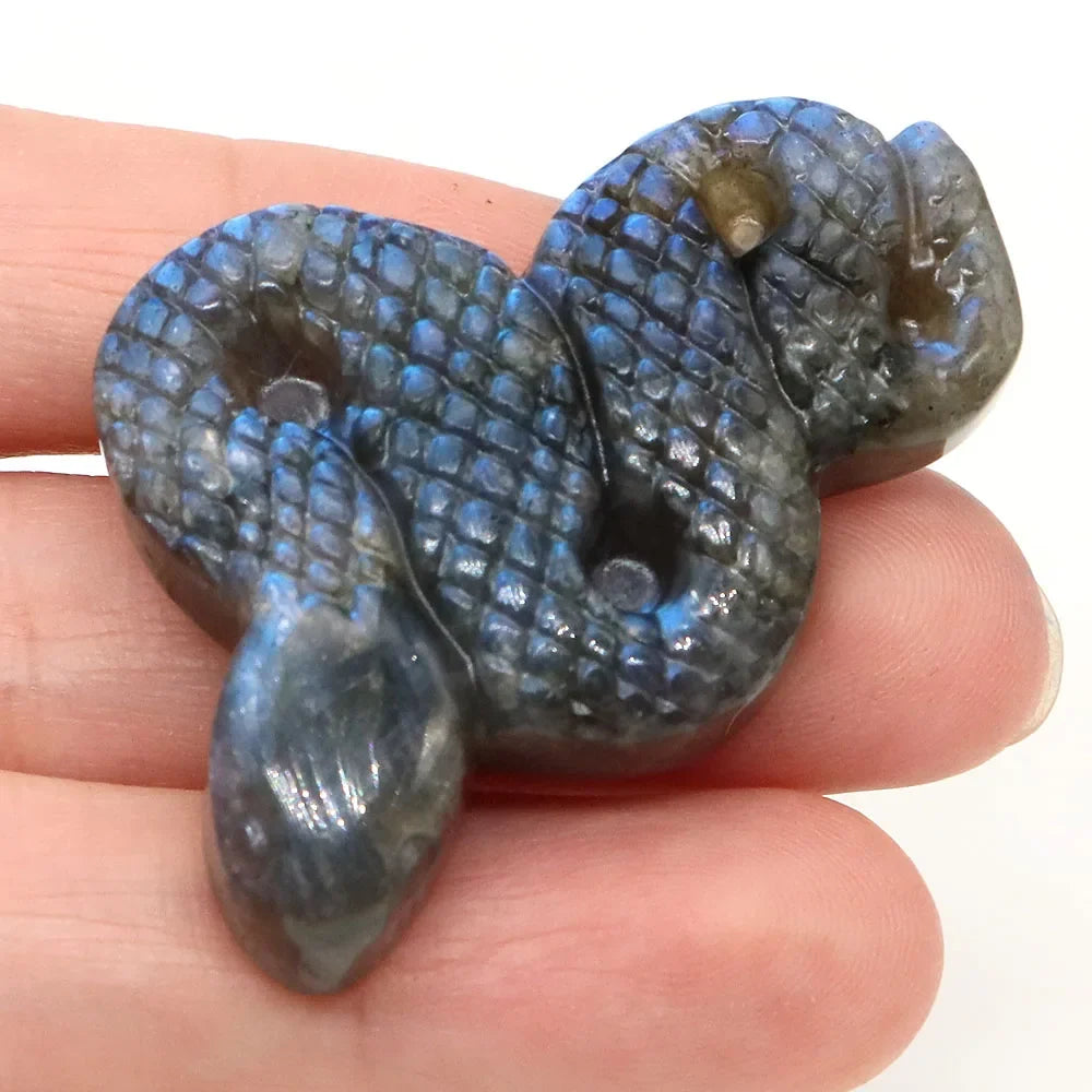 Crystal Snakes — Carved Gemstone Serpents for Transformation